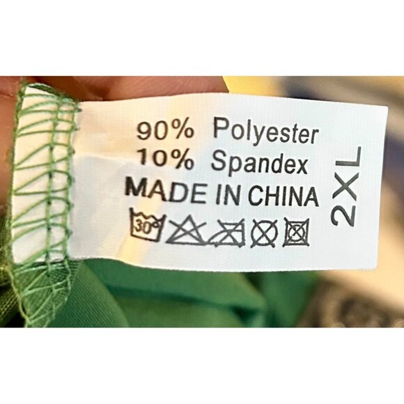 Womens Size 2XL Medieval Renaissance Court Dress Green Cosplay Gown Bell Sleeves - Picture 6 of 7